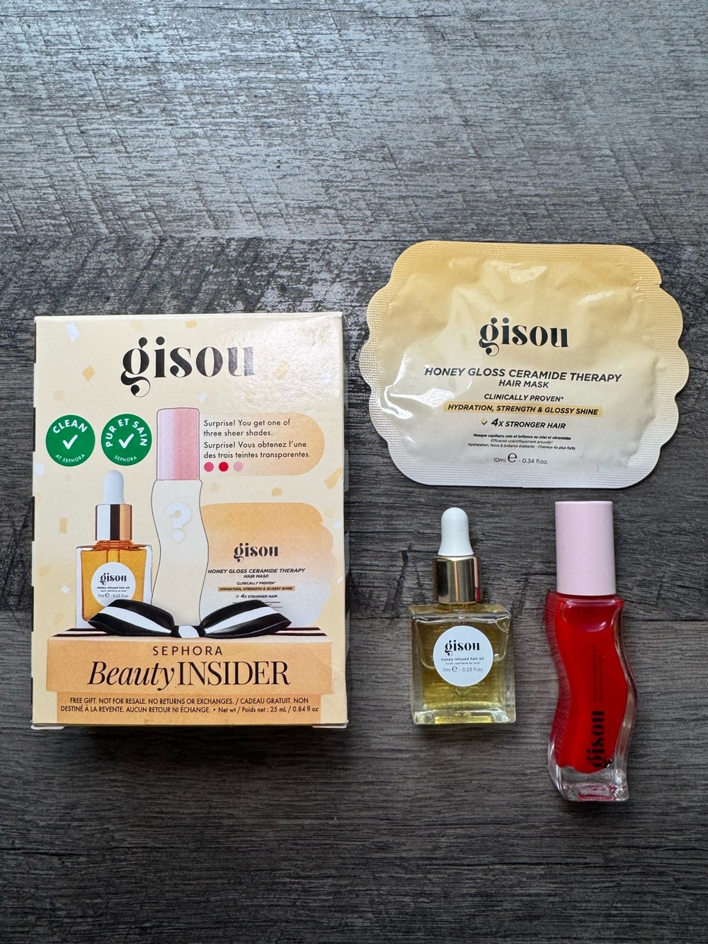 Gisou Sephora Beauty Insider Hair & Lip Set (NIB)